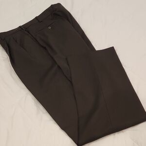 Nordstrom Pleated Dark Brown Wool Dress Pants